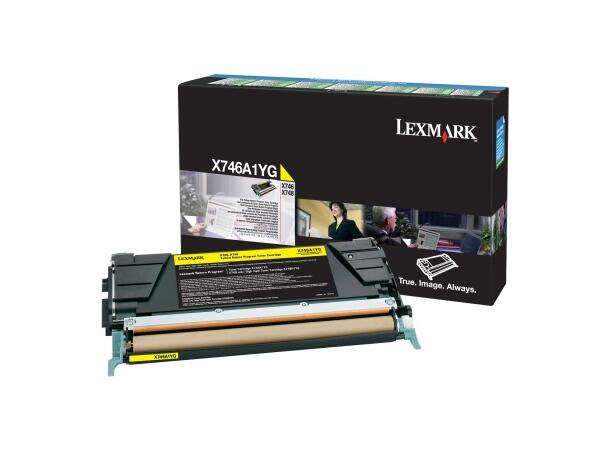 Toner LEXMARK X746A1YG 7K gul 